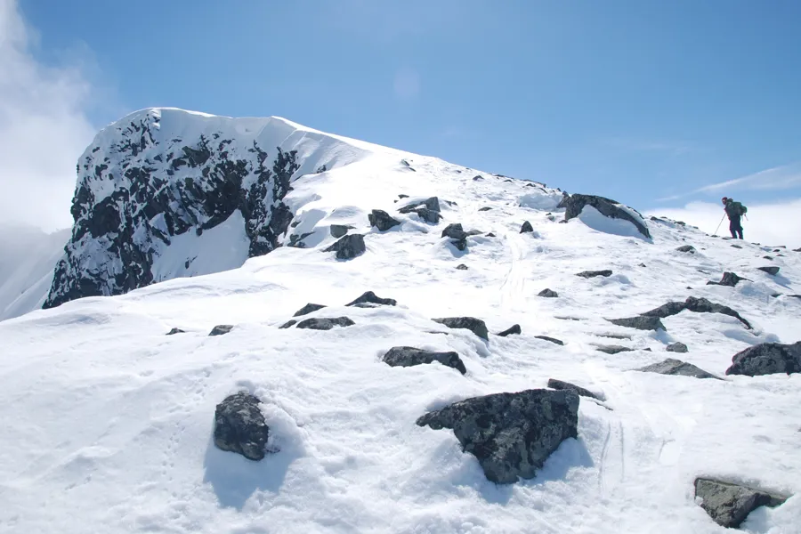 Naturbilde, person på ski